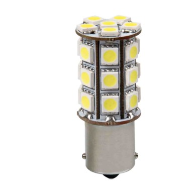BA15S.JPG 12v Led Series 27 Smd X 3 Chips (p21w) Ba15s 1 Pz D/blister Bianco Lampadine A Led P21w Lampa Led