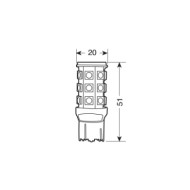 57937-S-01.JPG 12v Hyper Led 81 27 Smd X 3 Chips (w21/5w) W3x16q 1 Pz Scatola Bianco Lampadine A Led W21/5w Lampa Led