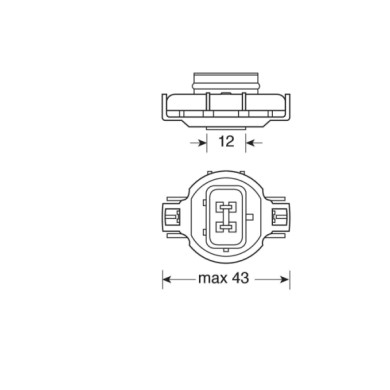 PG20-7.JPG 12v Lampada Alogena Psx24w 24w Pg20 7 1 Pz Scatola Lampadine Standard Line Lampa Alogene
