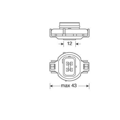 PG20-4.JPG 12v Lampada Alogena Psy24w 24w Pg20 4 1 Pz Scatola Arancio Lampadine Standard Line Lampa Alogene