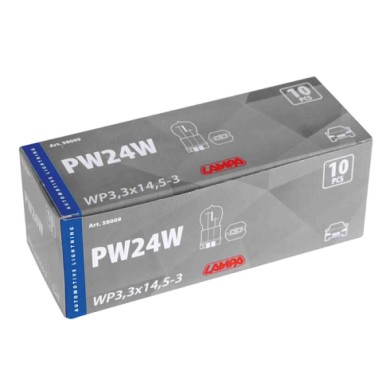 58009-C-01.JPG 12v Lampada Alogena Pw24w 24w Wp3 3x14 5 3 10 Pz Scatola Lampadine Standard Line Lampa Alogene