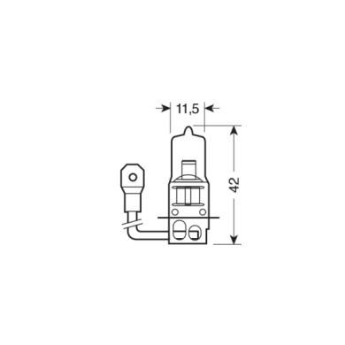 58031-S-01.JPG 12v Lampada Alogena (h3) 100w Pk22s 1 Pz D/blister Lampadine Standard Line Lampa Alogene