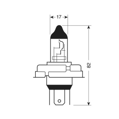 58051-S-01.JPG 12v Lampada Alogena (h5) 100/80w P45t 1 Pz D/blister Lampadine Standard Line Lampa Alogene