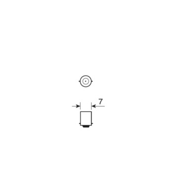 BA7S.JPG 12v Lampada Mignon J 2w Ba7s 2 Pz D/blister Lampadine Standard Line Ausiliarie Lampa Alogene