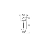 58112-S-01.JPG 12v Lampada Siluro 15x41 Mm 18w Sv8 5 8 2 Pz Scatola Lampadine Standard Line Ausiliarie Lampa Alogene