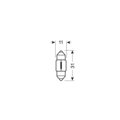58113-S-01.JPG 12v Lampada Siluro 11x31 Mm 10w Sv8 5 8 2 Pz D/blister Lampadine Standard Line Ausiliarie Lampa Alogene