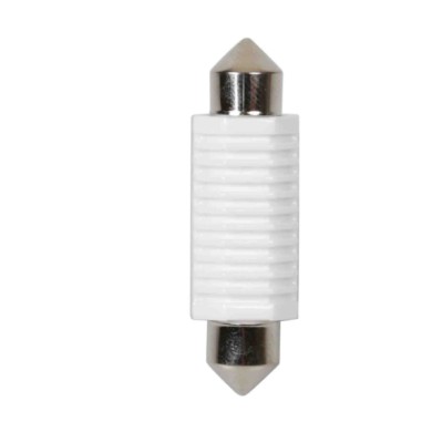 58122-S-01.JPG 9/32v Led Series 2 Smd X 1 Chip 12x41 Mm Sv8 5 8 20 Pz Busta Bianco Doppia Polarità Resistenza Incorporata Lampa 