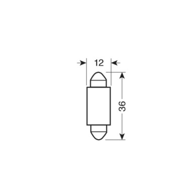 L157.JPG 9/32v Led Series 3 Smd X 1 Chip (c5w C10w) 12x36 Mm Sv8 5 8 1 Pz D/blister Bianco Doppia Polarità Resistenza Incorporat