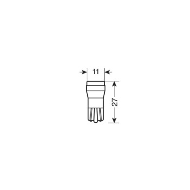 58149-S-01.JPG 12v Hyper Led 2 1 Smd X 2 Chips (t10) 1w W2 1x9 5d 2 Pz D/blister Bianco Doppia Polarità Lampadine A Led T10 T15 