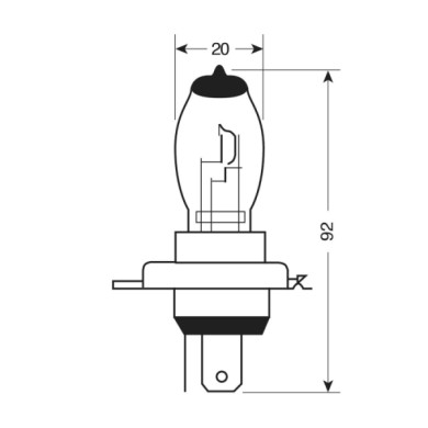 58178-S-01.JPG 12v Lampada Alogena Xenium Race H4 60/55w P43t 2 Pz Scatola Plast. Lampadine Xenium Race Lampa Alogene