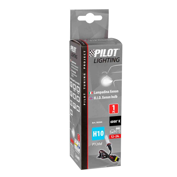 58266-S-01.JPG 12/24v Lampadina Hid Xenon 6.000k H10 1 Pz Scatola Hid Xenon Componibili Lampa Xeno