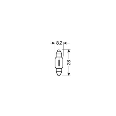 58308-S-01.JPG 12v Lampada Siluro Blu Xe 8x28 Mm 10w Sv7 8 2 Pz D/blister Lampadine Blu Xe Series Lampa Alogene