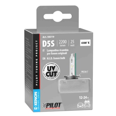 58319-S-01.JPG Lampada Hid Xenon 4.300°k D5s 25w Pk32d 7 1 Pz Scatola Lampadine Hid Xenon 4.300°k Lampa Xeno