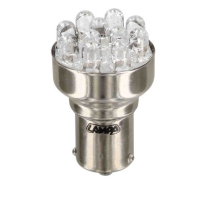 BAU15S.JPG 12v Lampada Multi Led 11 Led (py21w) Bau15s 1 Pz Scatola Arancio Lampadine Multi Led Lampa Led
