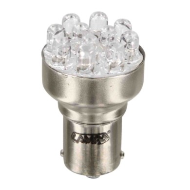 BA15S.JPG 12v Lampada Multi Led 11 Led (p21w) Ba15s 1 Pz Scatola Bianco Lampadine Multi Led Lampa Led