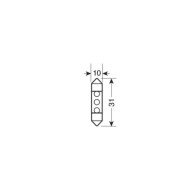 58382-S-01.JPG 12v Led Series 3 Led 10x31 Mm Sv8 5 8 2 Pz D/blister Blu Lampadine A Led Siluro Lampa Led