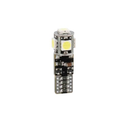 58386-S-01.JPG 12/30v Led Series 5 Led Smd (t10) W2 1x9 5d 20 Pz Scatola Bianco Doppia Polarità Resistenza Incorporata Lampa Led