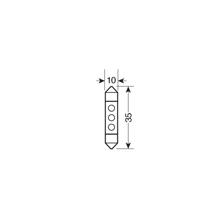 58394-S-01.JPG 12v Led Series 3 Led (c5w) 10x35 Mm Sv8 5 8 2 Pz D/blister Bianco Lampadine A Led Siluro Lampa Led