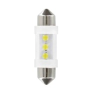 12v Led Series 3 Led (c5w) 10x35 Mm Sv8 5 8 2 Pz D/blister Bianco Lampadine A Led Siluro Lampa Led