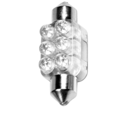 L009.JPG 12v Led Series 6 Led 13x35 Mm Sv8 5 8 1 Pz Scatola Blu Lampadine A Led Siluro Lampa Led