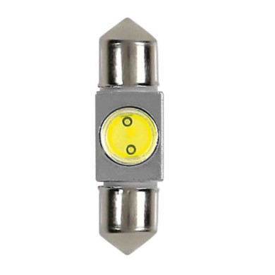 L051.JPG 12v Led Series 1 Smd X 2 Chips (c5w) 10x36 Mm Sv8 5 8 1 Pz D/blister Bianco Lampadine A Led Siluro Lampa Led