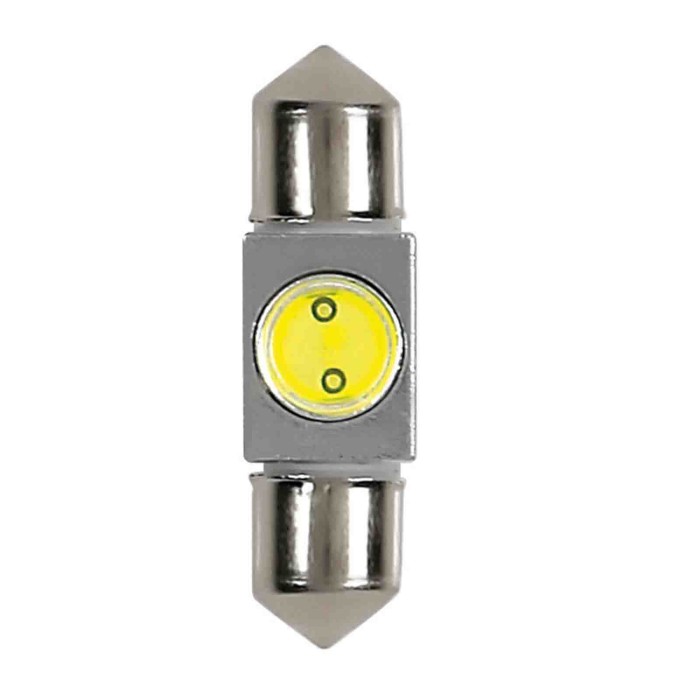L051.JPG 12v Led Series 1 Smd X 2 Chips (c5w) 10x36 Mm Sv8 5 8 1 Pz D/blister Bianco Lampadine A Led Siluro Lampa Led