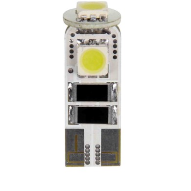 L038.JPG 12v Hyper Led 9 3 Smd X 3 Chips (t10) Trifocus W2 1x9 5d 2 Pz Scatola Bianco Doppia Polarità Resistenza Incorporata Lam