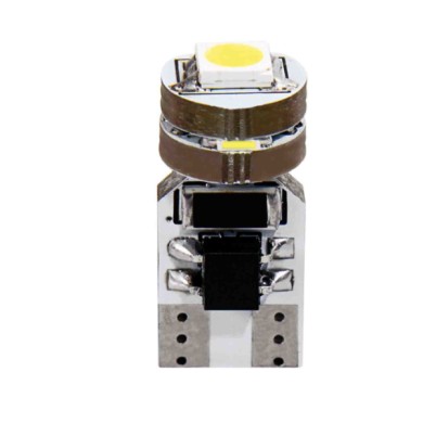L039.JPG 12v Hyper Led 12 4 Smd X 3 Chips (t10) Quadrifocus W2 1x9 5d 2 Pz Scatola Bianco Doppia Polarità Resistenza Incorporata