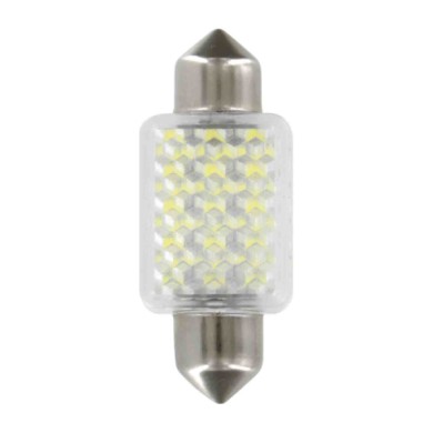 L134.JPG 12v Led Series 27 Smd X 1 Chips 15x35 Mm Sv8 5 8 1 Pz D/blister Bianco Doppia Polarità Lampadine A Led Siluro Lampa Led