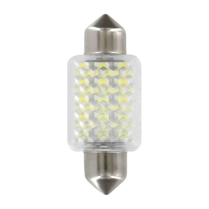 L134.JPG 12v Led Series 27 Smd X 1 Chips 15x35 Mm Sv8 5 8 1 Pz D/blister Bianco Doppia Polarità Lampadine A Led Siluro Lampa Led