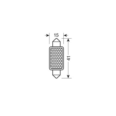 58524-S-01.JPG 12v Led Series 36 Smd X 1 Chips 15x41 Mm Sv8 5 8 1 Pz D/blister Bianco Doppia Polarità Lampadine A Led Siluro Lam