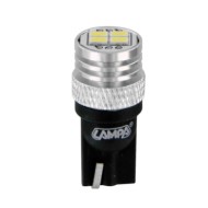12v Mega Led 12 4 Smd X 3 Chips (t10) W2 1x9 5d 2 Pz D/blister Bianco Doppia Polarità Lampadine A Led T10 T15 Lampa Led