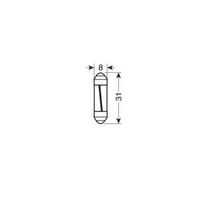 58526-S-01.JPG 12v Led Series 1 Smd X 9 Chips 8x31 Mm Sv8 5 8 1 Pz D/blister Bianco Lampadine A Led Siluro Lampa Led