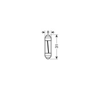 58526-S-01.JPG 12v Led Series 1 Smd X 9 Chips 8x31 Mm Sv8 5 8 1 Pz D/blister Bianco Lampadine A Led Siluro Lampa Led
