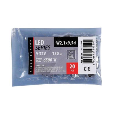 58529-C-01.JPG 9/32v Mega Led 9 1 Smd X 9 Chips (t10) W2 1x9 5d 20 Pz Busta Bianco Doppia Polarità Lampadine A Led T10 T15 Lampa