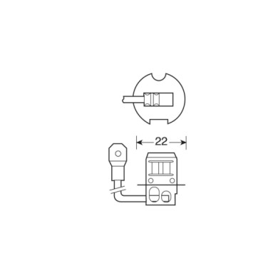 PK22S.JPG 12v Lampada Alogena Xenon Plus +50% Luce H3 55w Pk22s 2 Pz Scatola Lampadine Premium Series Lampa Alogene