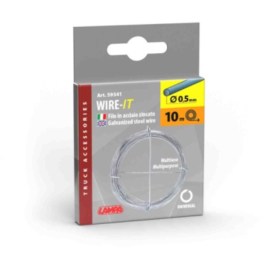59541-S-01.JPG Filo Acciaio Zincato Ø 0 5 Mm X 10 M Materiale Di Fissaggio Materiale Di Fissaggio