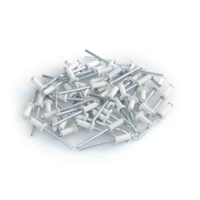59583-S-02.JPG Aluminium Rivets Set 50 Rivetti Graf Per Portatarga Bianco Utensili Utensili