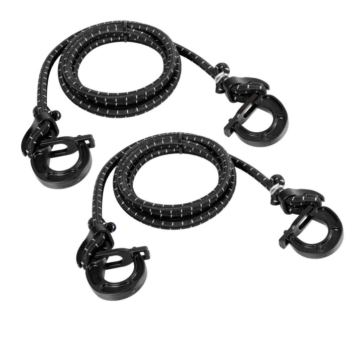 60178-S-02.JPG Uni Flex Coppia Corde Elastiche Regolabili Con Ganci Di Sicurezza Corde Elastiche E Funi Portabiciclette