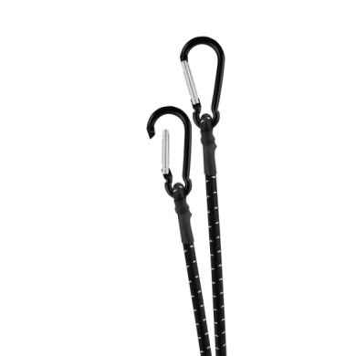 60179-S-01.JPG Snap Hook Coppia Corde Elastiche Con Moschettoni In Alluminio Corde Elastiche E Funi Portabiciclette