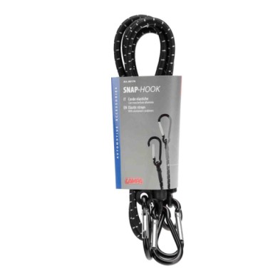60179-C-01.JPG Snap Hook Coppia Corde Elastiche Con Moschettoni In Alluminio Corde Elastiche E Funi Portabiciclette
