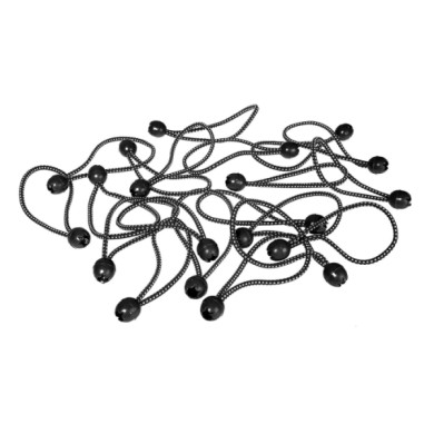 60180-S-01.JPG Bungee Ball Set 20 Corde Elastiche 20 Cm Ø 6 Mm Corde Elastiche E Funi Portabiciclette