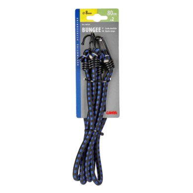 60191-C-01.JPG Corde Elastiche Slim Ø 8 Mm 2x80 Cm Corde Elastiche E Funi Portabiciclette