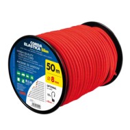 Corda Elastica In Bobina Ø 8 Mm 50 M Rosso Corde Elastiche E Funi Portabiciclette