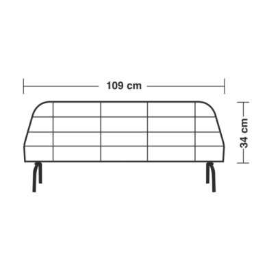 60417-D-01.JPG Grg 3 Griglia Divisoria In Metallo Cm 34x109 Griglie Separatrici Griglie Divisorie