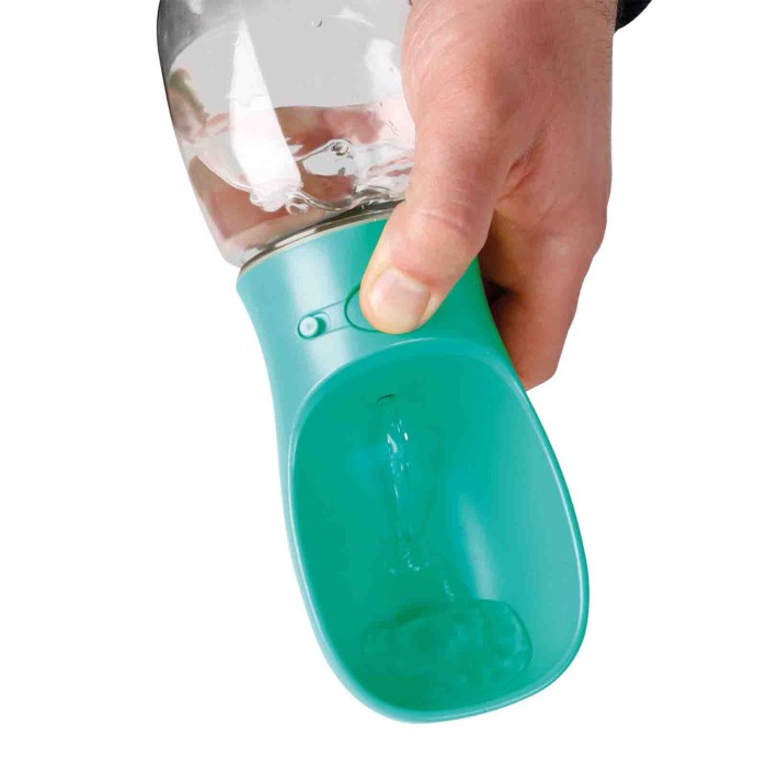 60487-A-02.JPG Pet Bottle Abbeveratoio Da Viaggio Per Animali 350 Ml Trasporto Animali