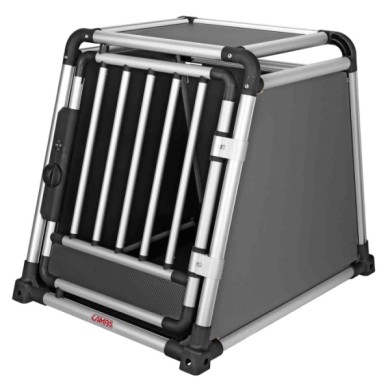 60504-S-01.JPG Premium Trasportino In Lega Di Alluminio Specifico Per Il Trasporto Di Animali In Auto Type 4 55 X 75 X H 62 Cm T