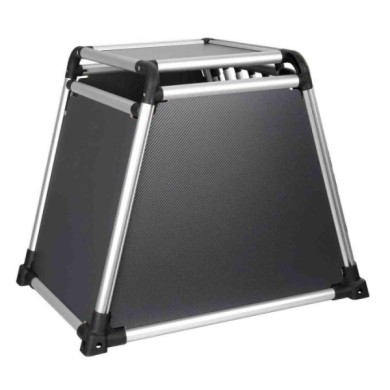 60504-S-03.JPG Premium Trasportino In Lega Di Alluminio Specifico Per Il Trasporto Di Animali In Auto Type 4 55 X 75 X H 62 Cm T