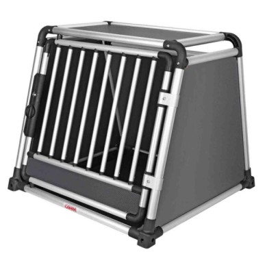 60505-S-01.JPG Premium Trasportino In Lega Di Alluminio Specifico Per Il Trasporto Di Animali In Auto Type 5 75 X 75 X H 66 Cm T