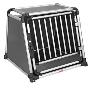 60505-S-02.JPG Premium Trasportino In Lega Di Alluminio Specifico Per Il Trasporto Di Animali In Auto Type 5 75 X 75 X H 66 Cm T